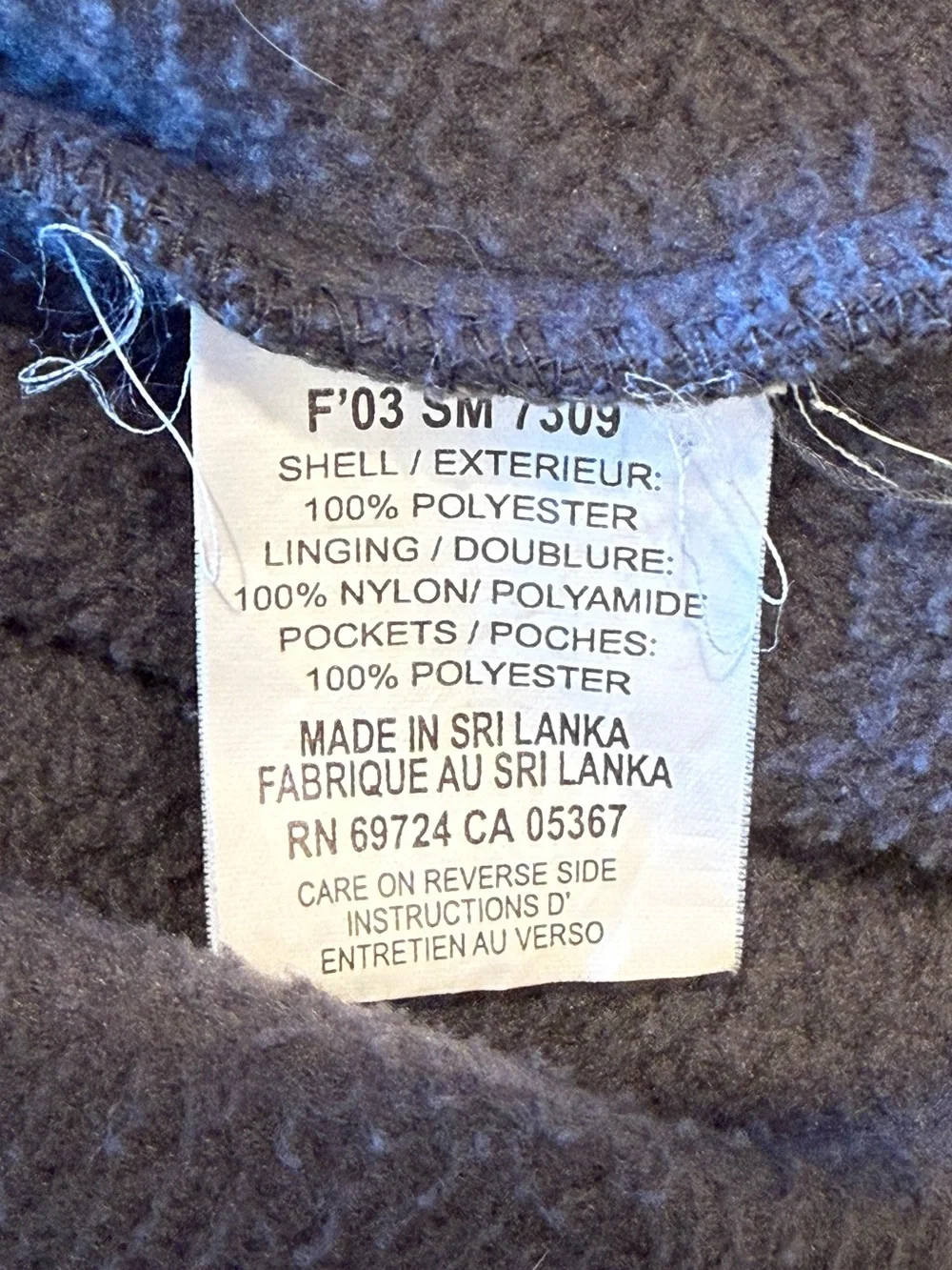 Columbia Vintage Sportswear Full Zip Colorblock Gray Fleece Jacket Men's Large